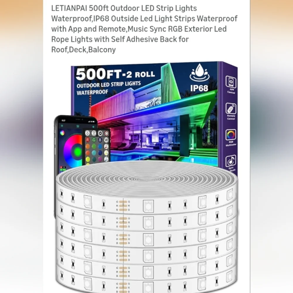 Waterproof LED Lights - 500FT Roll - Picture 2 of 9